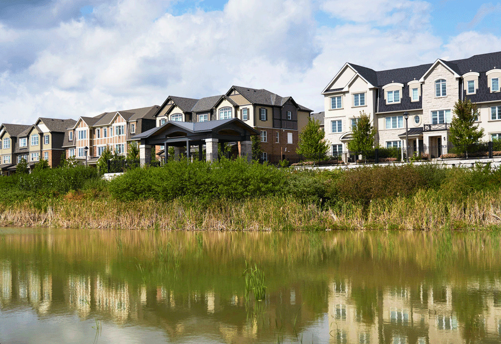 Rendering of the Preserve North new-home community in North Oakville, Ontario by Mattamy Homes